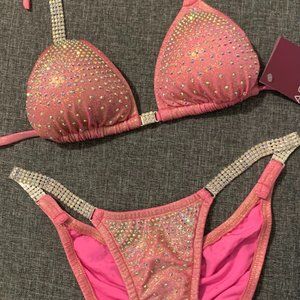 Pink Hologram Competition Bikini